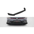 Street Pro Front Ansatz für +Flaps für Volkswagen Polo GTI Mk6 Facelift schwarz Hochglanz