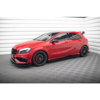 Side Flaps Mercedes-Benz A 45 AMG W176 Facelift schwarz Hochglanz