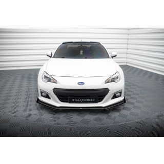 Street Pro Front Ansatz für +Flaps für V.1 + Flaps Subaru BRZ Mk1  schwarz Hochglanz