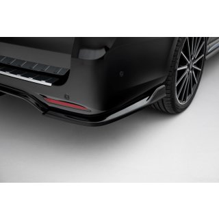 Heck Ansatz Flaps Diffusor V.3 für Mercedes-Benz V-Klasse AMG-Line W447 Facelift schwarz Hochglanz