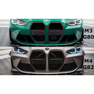 Carbon Fiber Front Grill BMW M4 G82  / M3 G80 - version mit radar Carbon Look