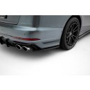 Heck Ansatz Flaps Diffusor für Audi S8 D5 Facelift schwarz Hochglanz