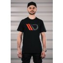 Black T-shirt mit red logo