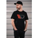 Black T-shirt mit red logo